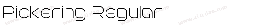 Pickering Regular字体转换